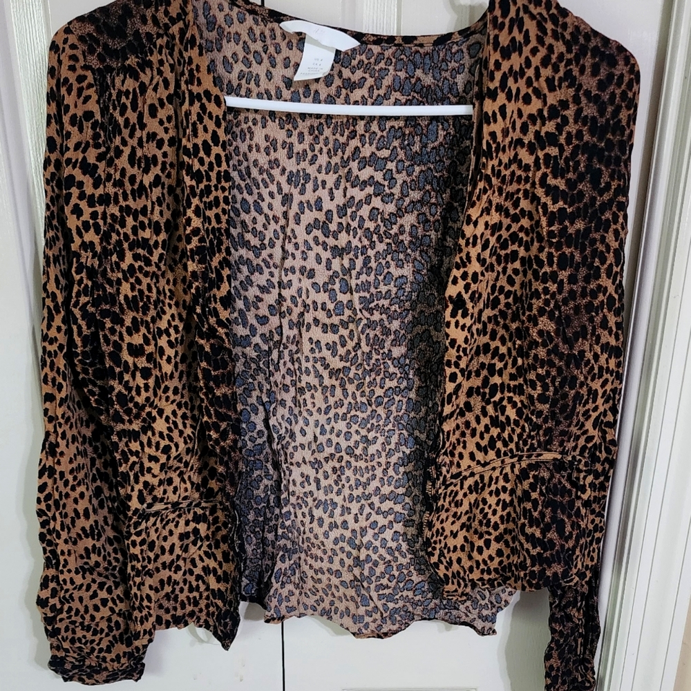 Animal print women top